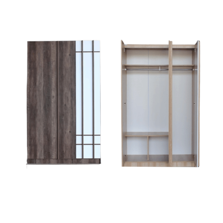 ชุดห้องนอน + ที่นอนสปริง 5 ฟุต WISDOM DESIGN FURNITURE รุ่น NANA-S สี มอคค่า/ขาว